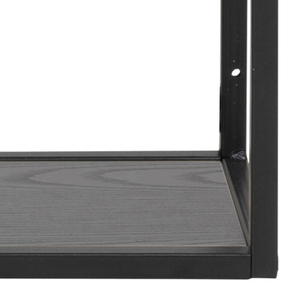 El Paso Black Metal Wall Shelf 3 Shelves