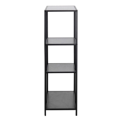 El Paso Black Metal Asymmetrical Bookcase 3 Shelves