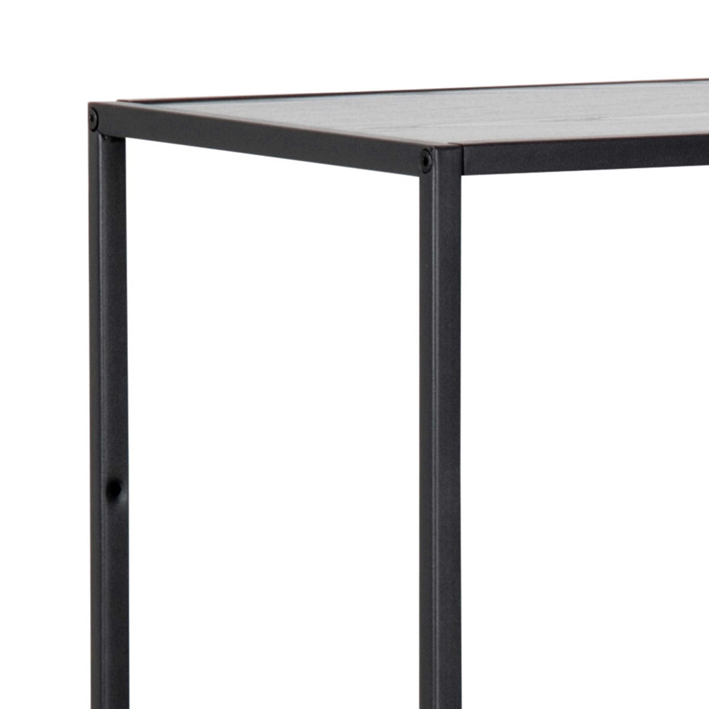 El Paso Black Metal Asymmetrical Bookcase 3 Shelves