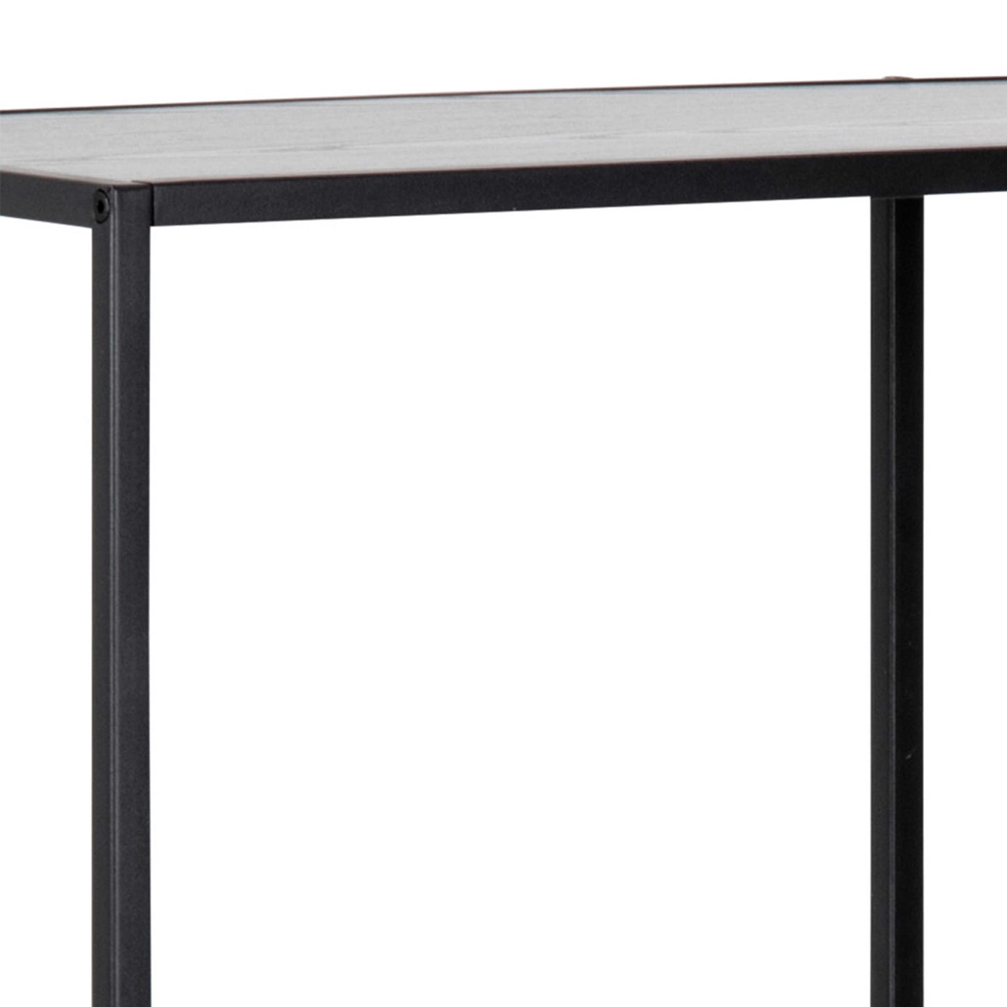 El Paso Black Metal Asymmetrical Bookcase 3 Shelves