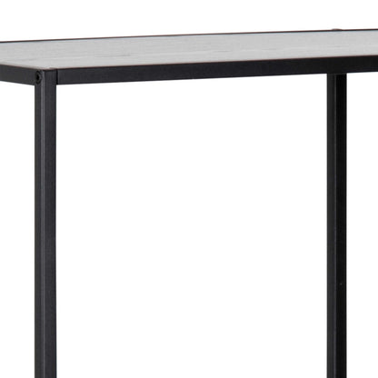 El Paso Black Metal Asymmetrical Bookcase 3 Shelves