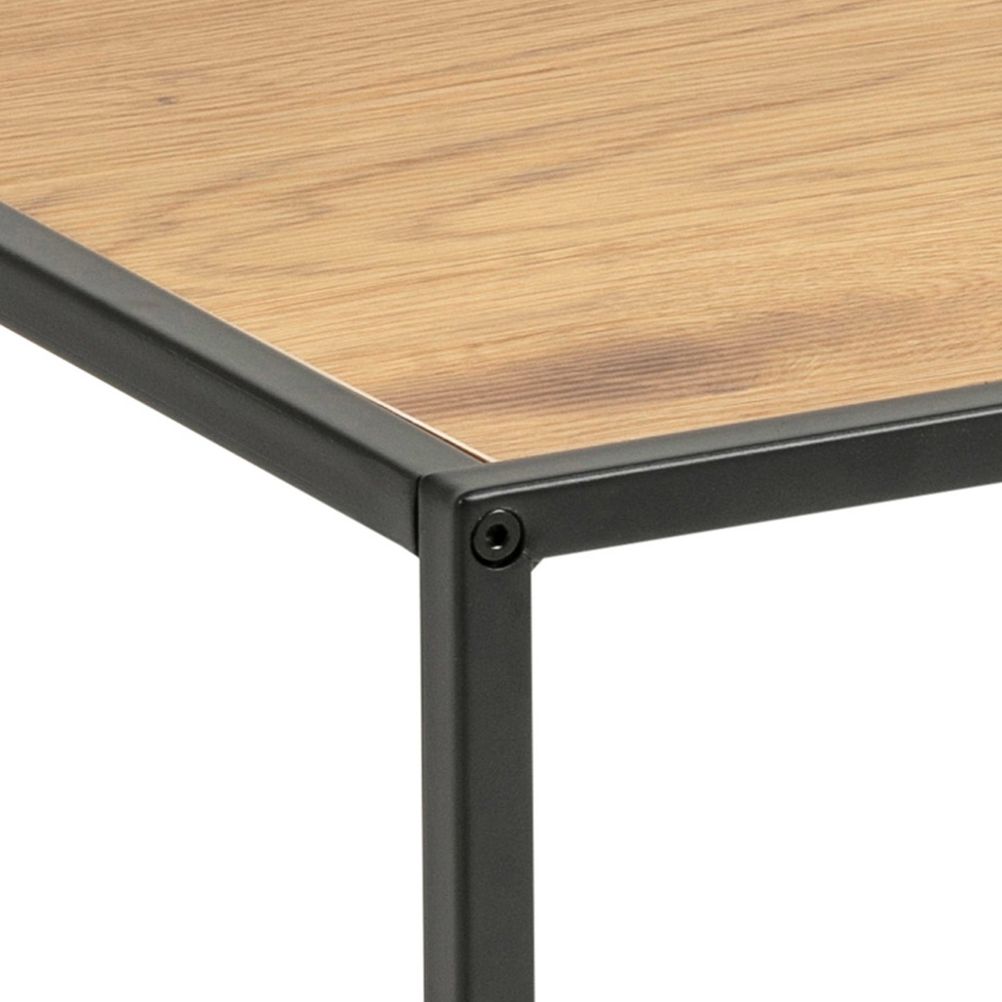 El Paso Black Metal and Wild Oak Veneer Coffee Table