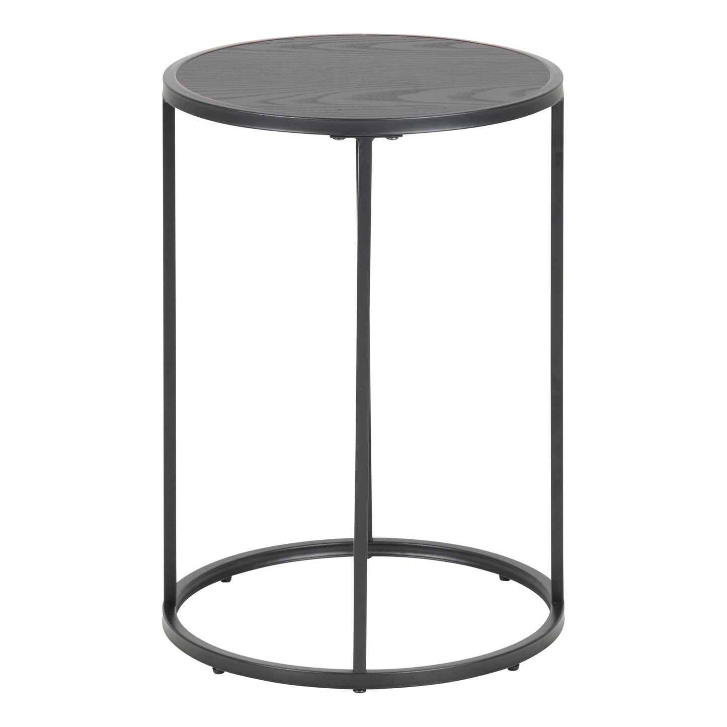 El Paso Black Metal Small Round Side Table
