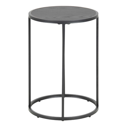 El Paso Black Metal Small Round Side Table