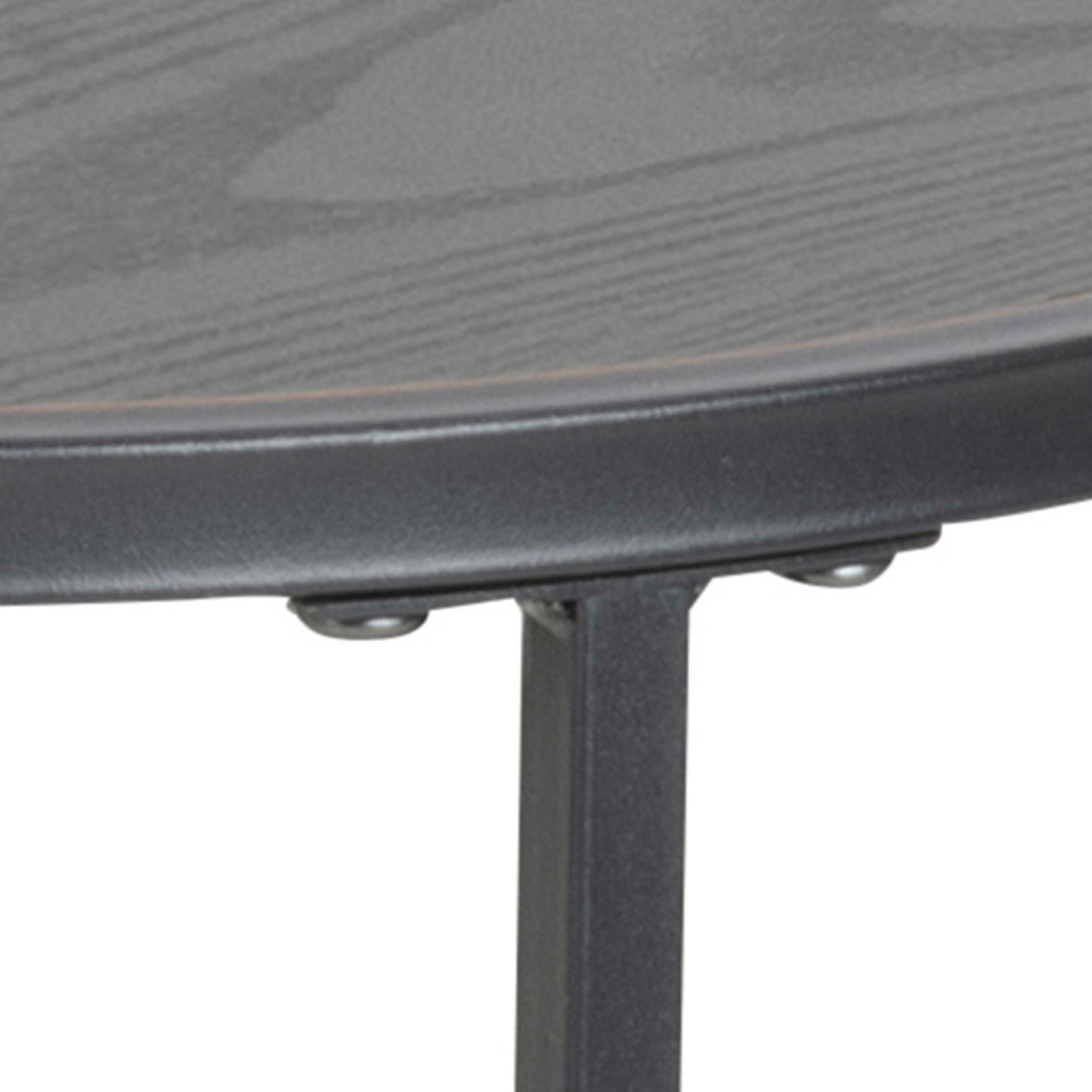 El Paso Black Metal Small Round Side Table