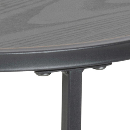 El Paso Black Metal Small Round Side Table