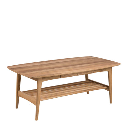 Featherwood Natural Oak Wood Coffee Table