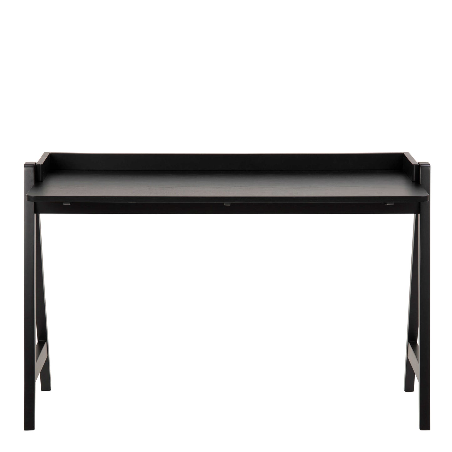 Fukuoka Black Rubber Wood Compact Office Desk