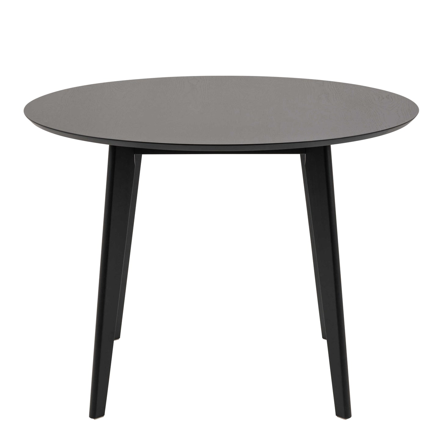 Krakow Dining Set Black Round Dining Table + 4 Dining Chairs