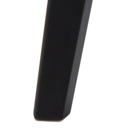 Saffron Round Black and Natural Oak Veneer Dining Table