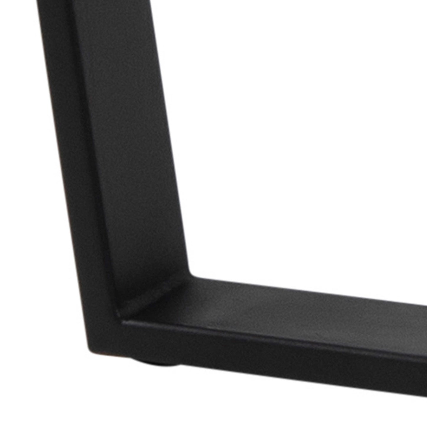 Stovring Black Marble Effect Round Dining Table Black Legs