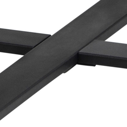 Stovring Black Marble Effect Round Dining Table Black Legs