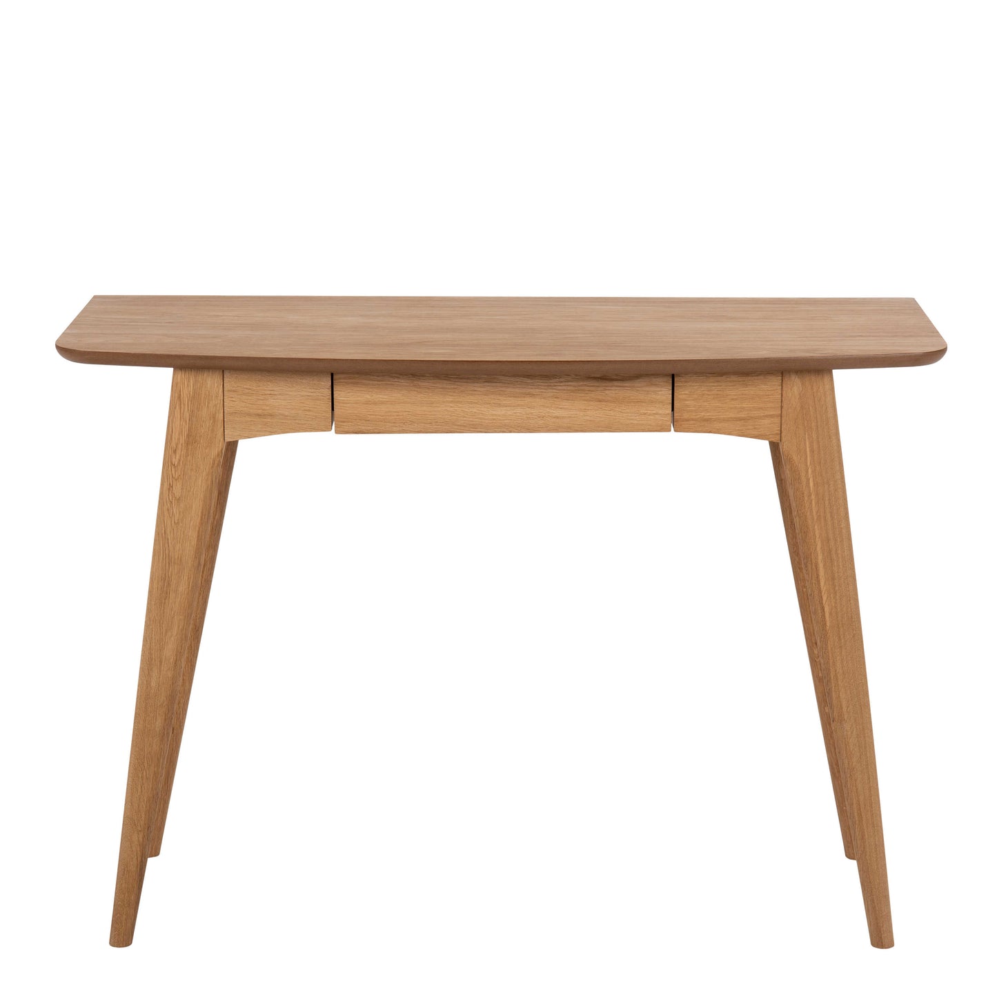 Milan Oak Veneer Desk with Integrated Drawer