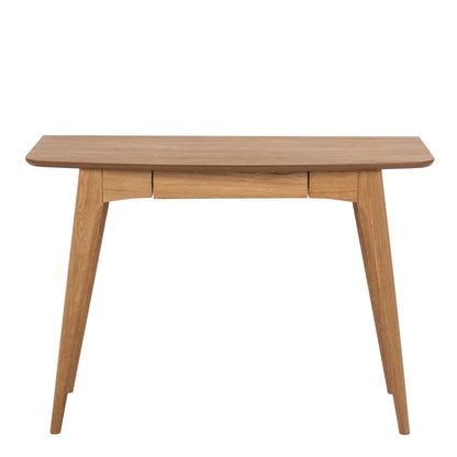 Milan Oak Veneer Desk with Integrated Drawer