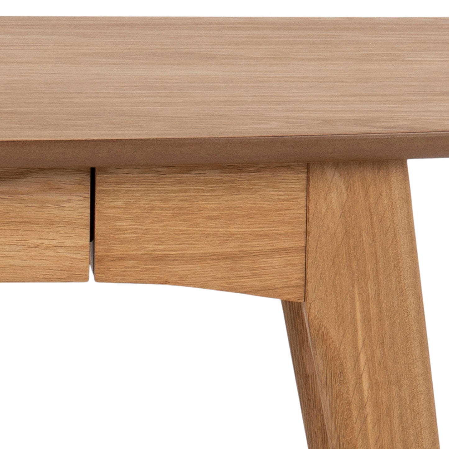 Milan Oak Veneer Desk with Integrated Drawer