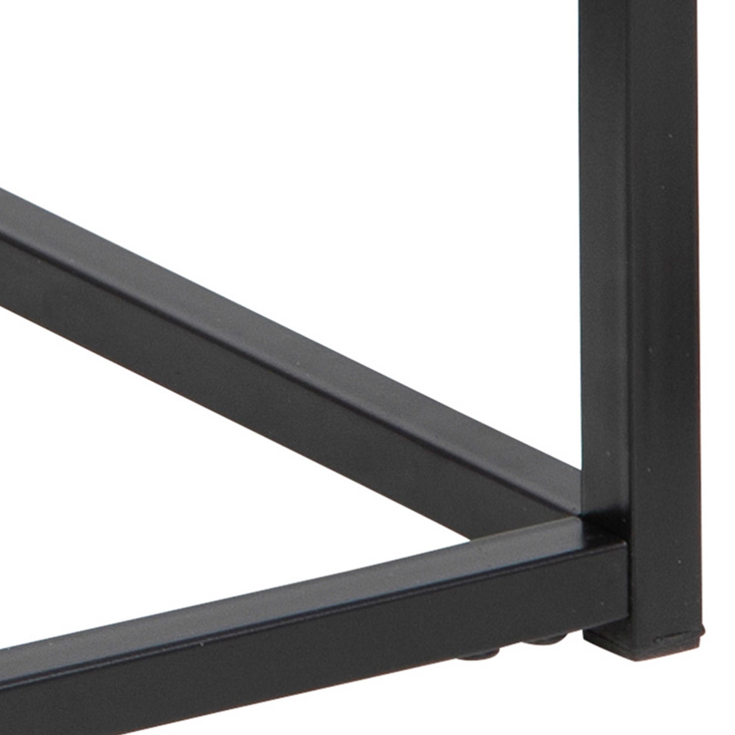 Tokyo Black Bedside Table 1 Drawer Industrial Metal Legs