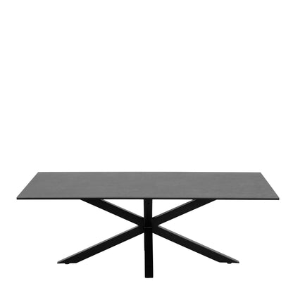 Perth Black Ceramic Rectangular Coffee Table