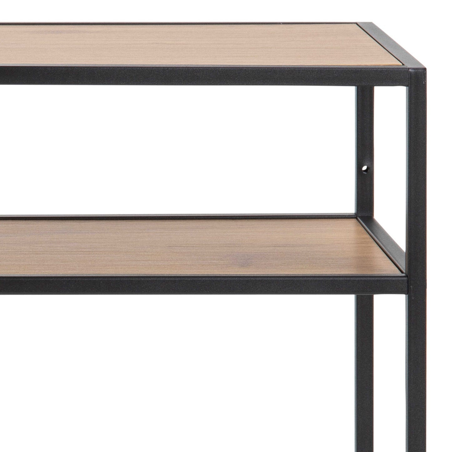 El Paso Black Metal and Wild Oak Veneer Console Table