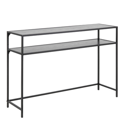 El Paso Black Metal and Wood Console Table