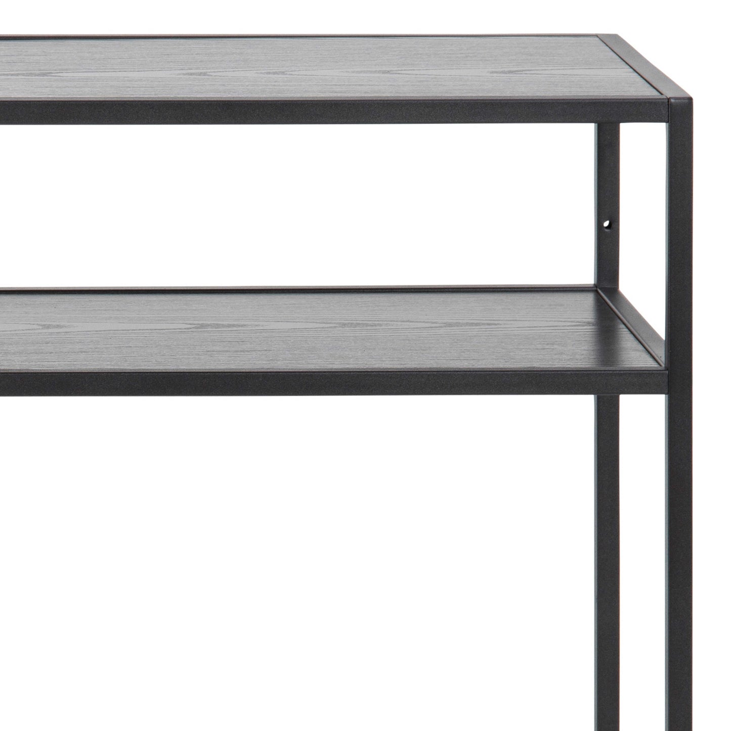 El Paso Black Metal and Wood Console Table