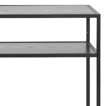 El Paso Black Metal and Wood Console Table