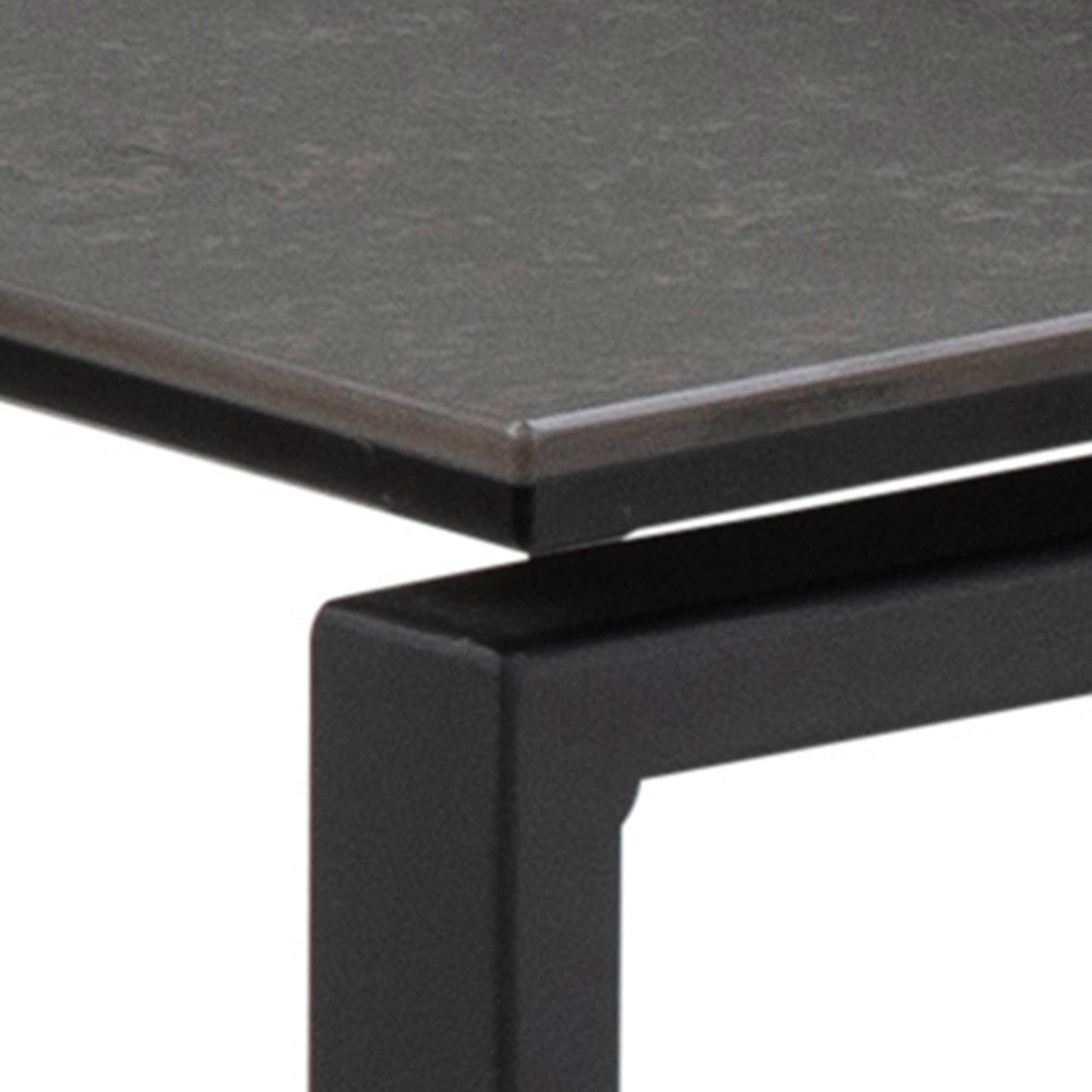 Set of 3 Frederikssund Black Ceramic Nesting Coffee Tables
