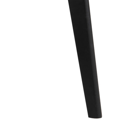 Saffron Large Black Wooden Round Dining Table