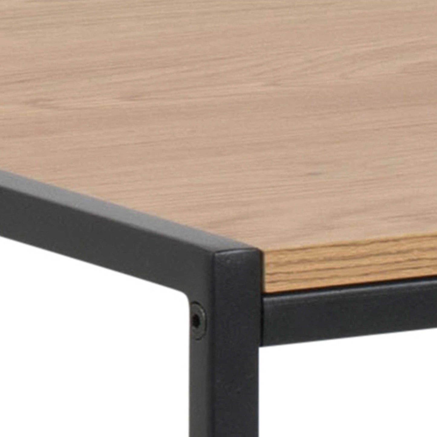 El Paso Black Metal and Wild Oak Veneer Desk