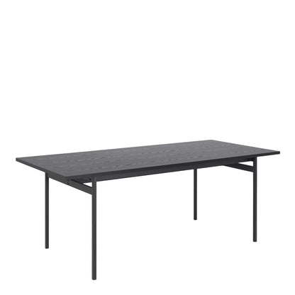 Cambridge 8 Seater Rectangle Black Dining Table