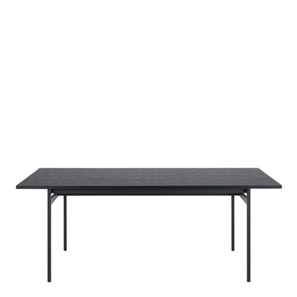 Cambridge 8 Seater Rectangle Black Dining Table