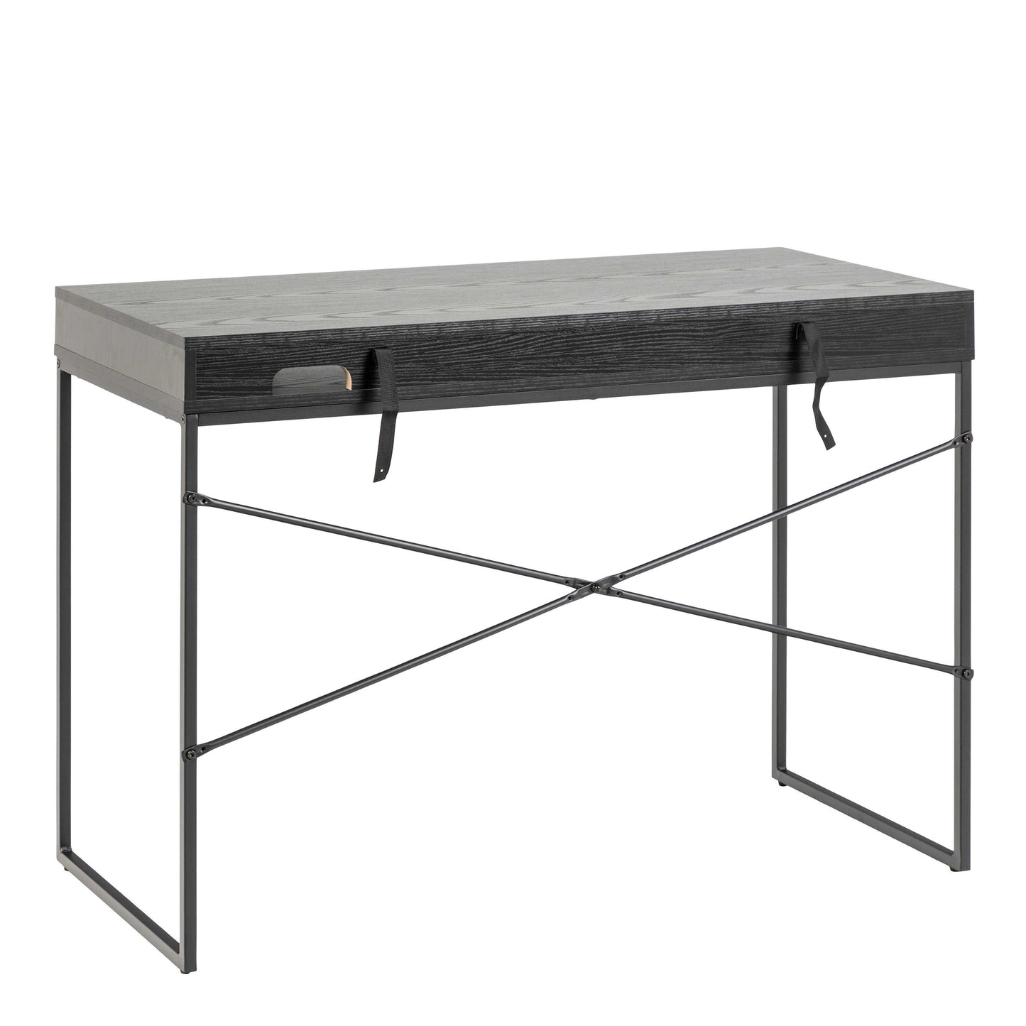 El Paso Black Wooden 1 Drawer Office Desk