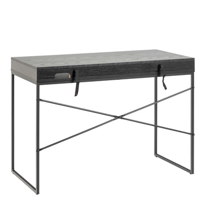 El Paso Black Wooden 1 Drawer Office Desk