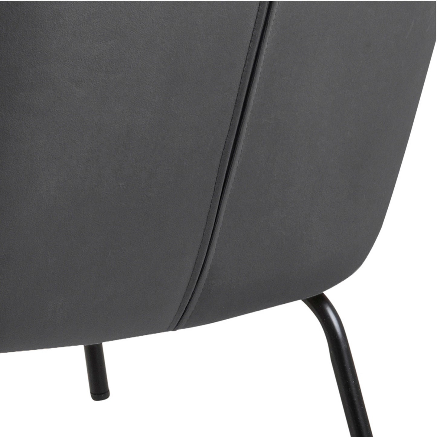 Kobe Dark Grey Velvet Lounge Chair