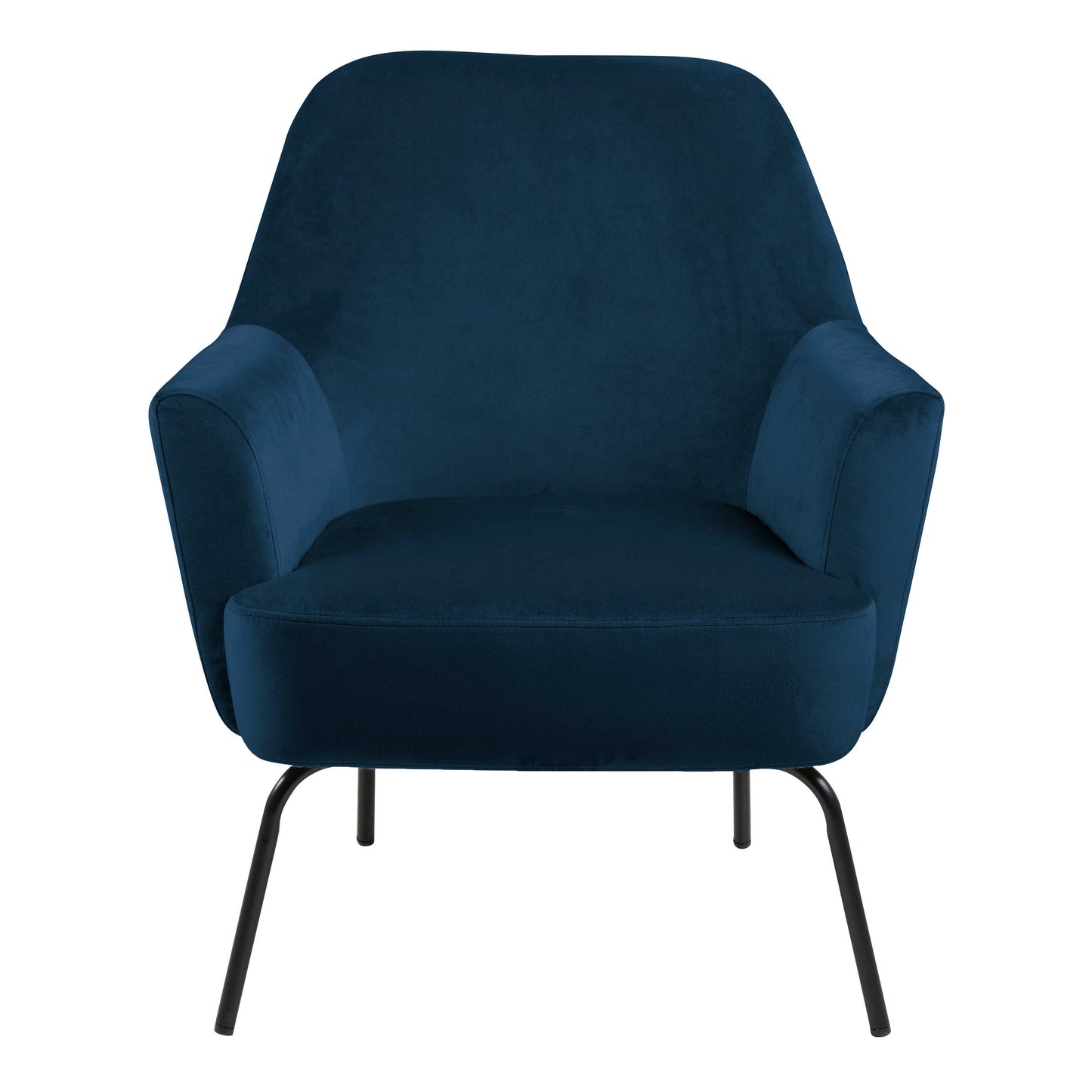 Kobe Navy Blue Velvet Lounge Chair