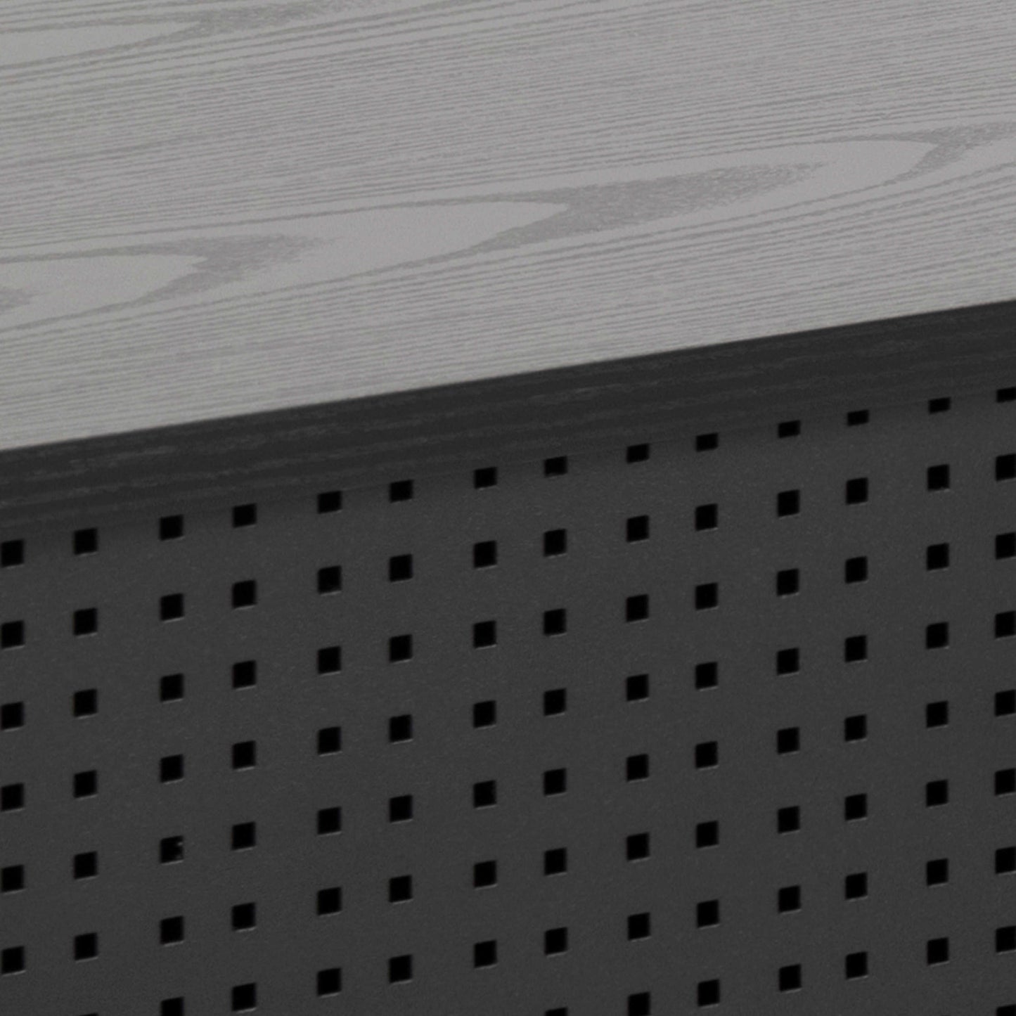 Cambridge Industrial Black Mesh TV Unit 1 Sliding Door