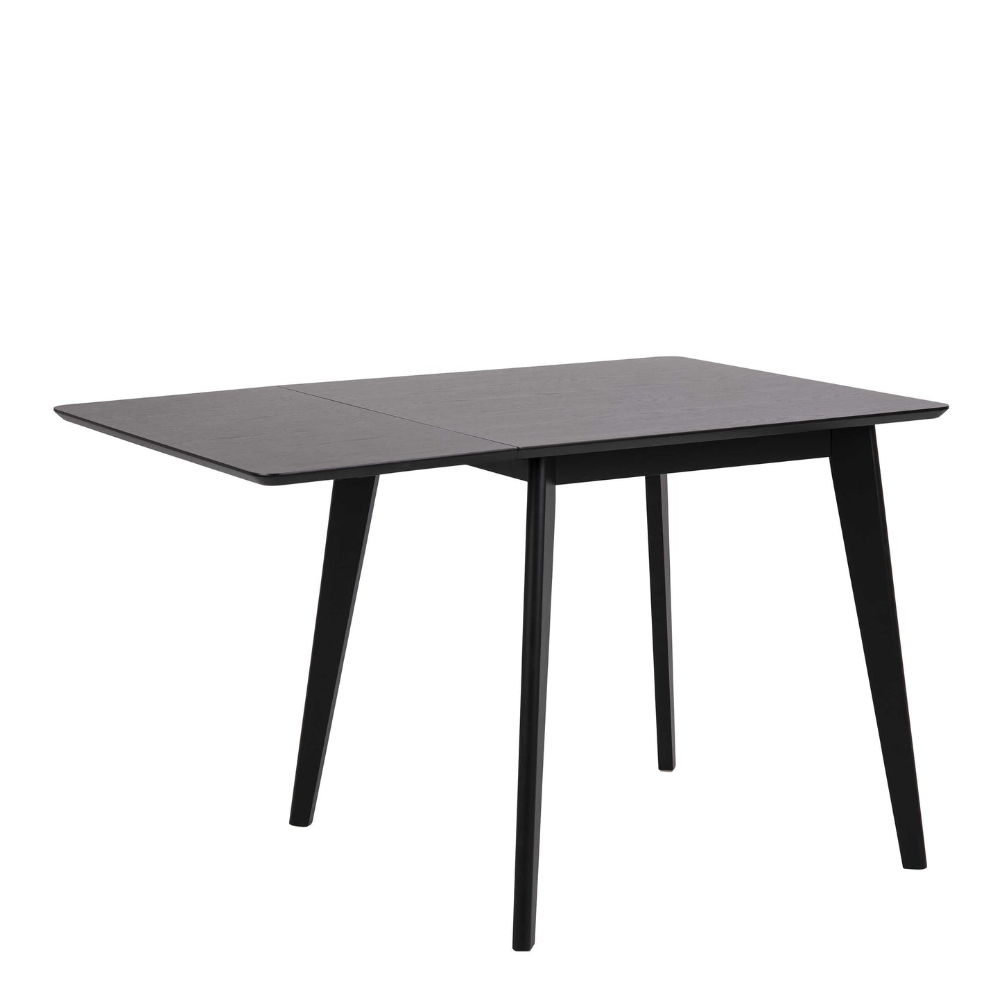 Saffron Extending Black Wooden Dining Table