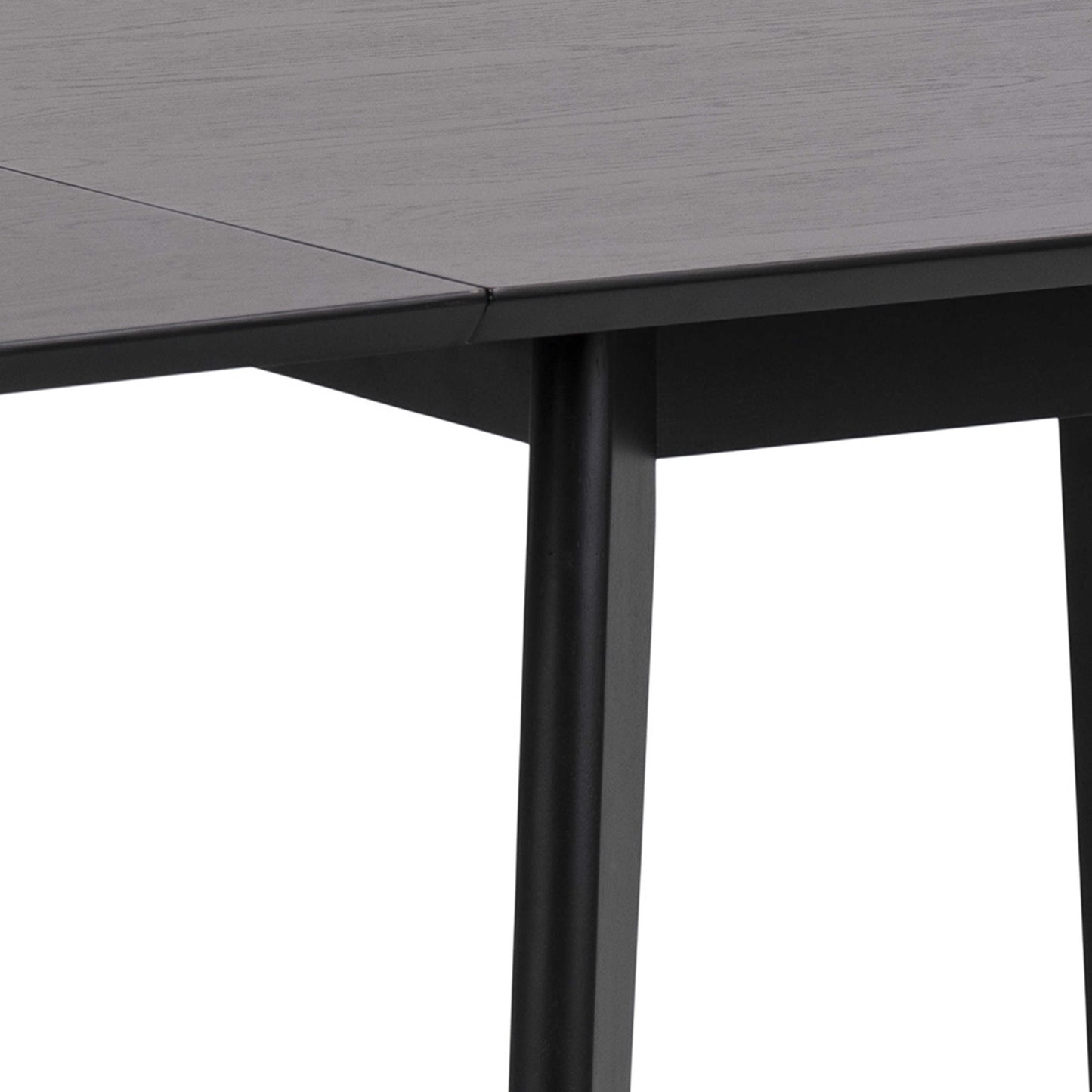 Saffron Extending Black Wooden Dining Table