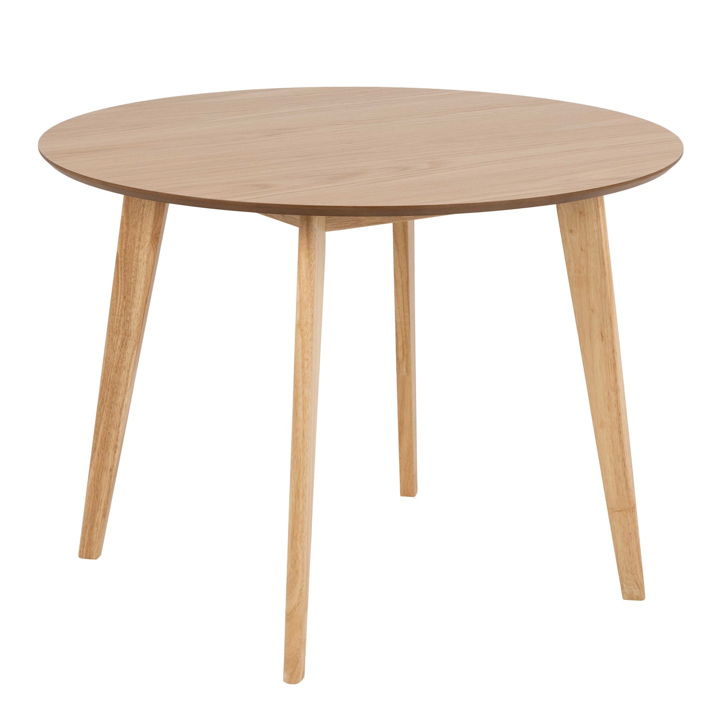 Saffron Round Dining Table Natural Oak Veener
