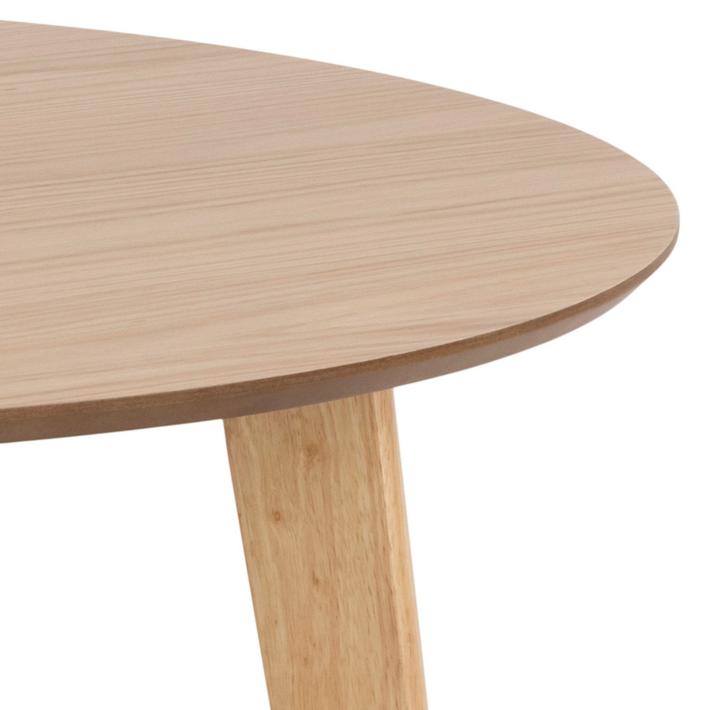 Saffron Round Dining Table Natural Oak Veener