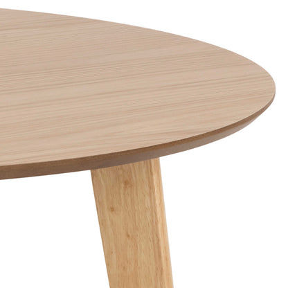 Saffron Round Dining Table Natural Oak Veener