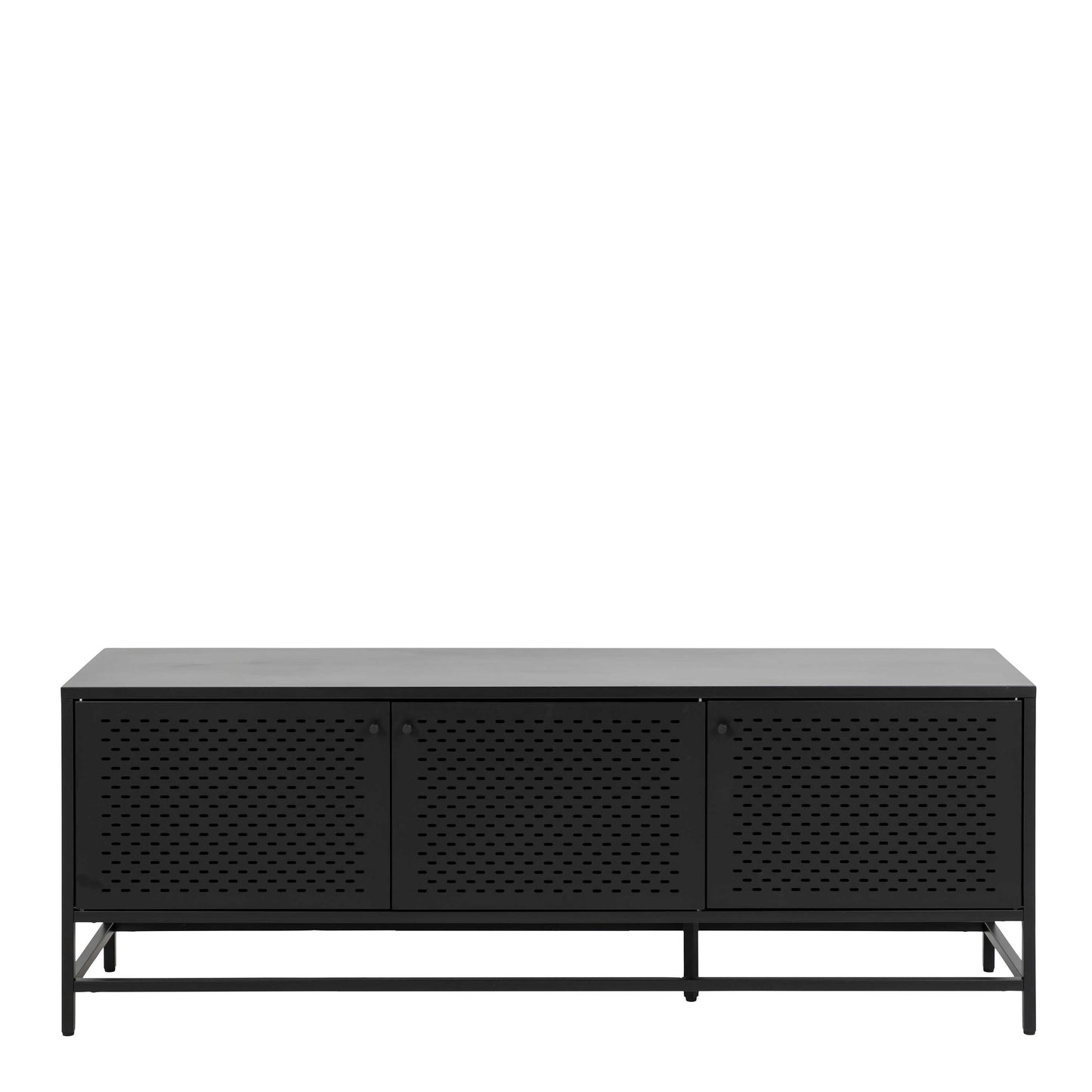 Graz Matt Black Metal Sideboard 3 Doors