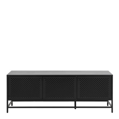 Graz Matt Black Metal Sideboard 3 Doors