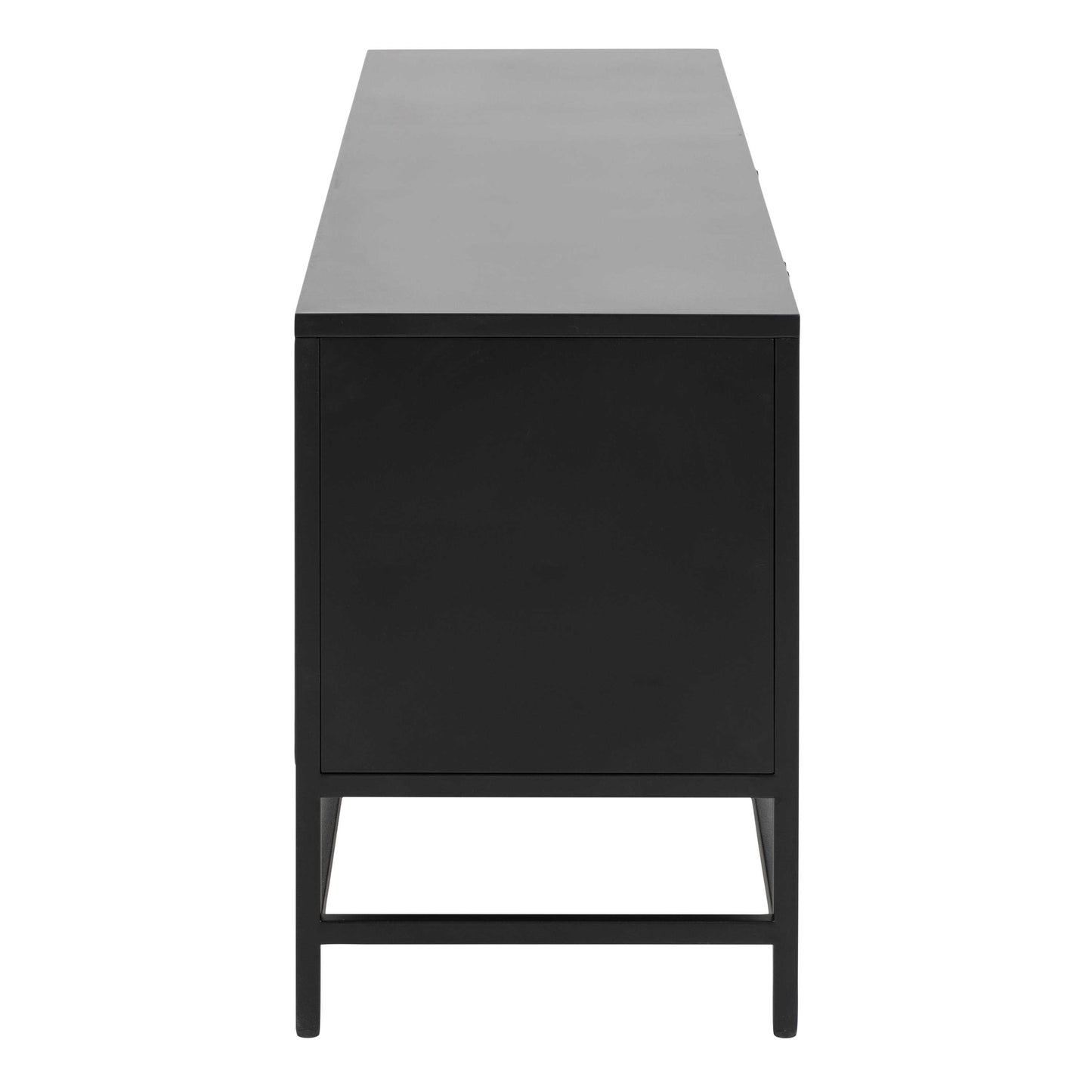 Graz Matt Black Metal Sideboard 3 Doors