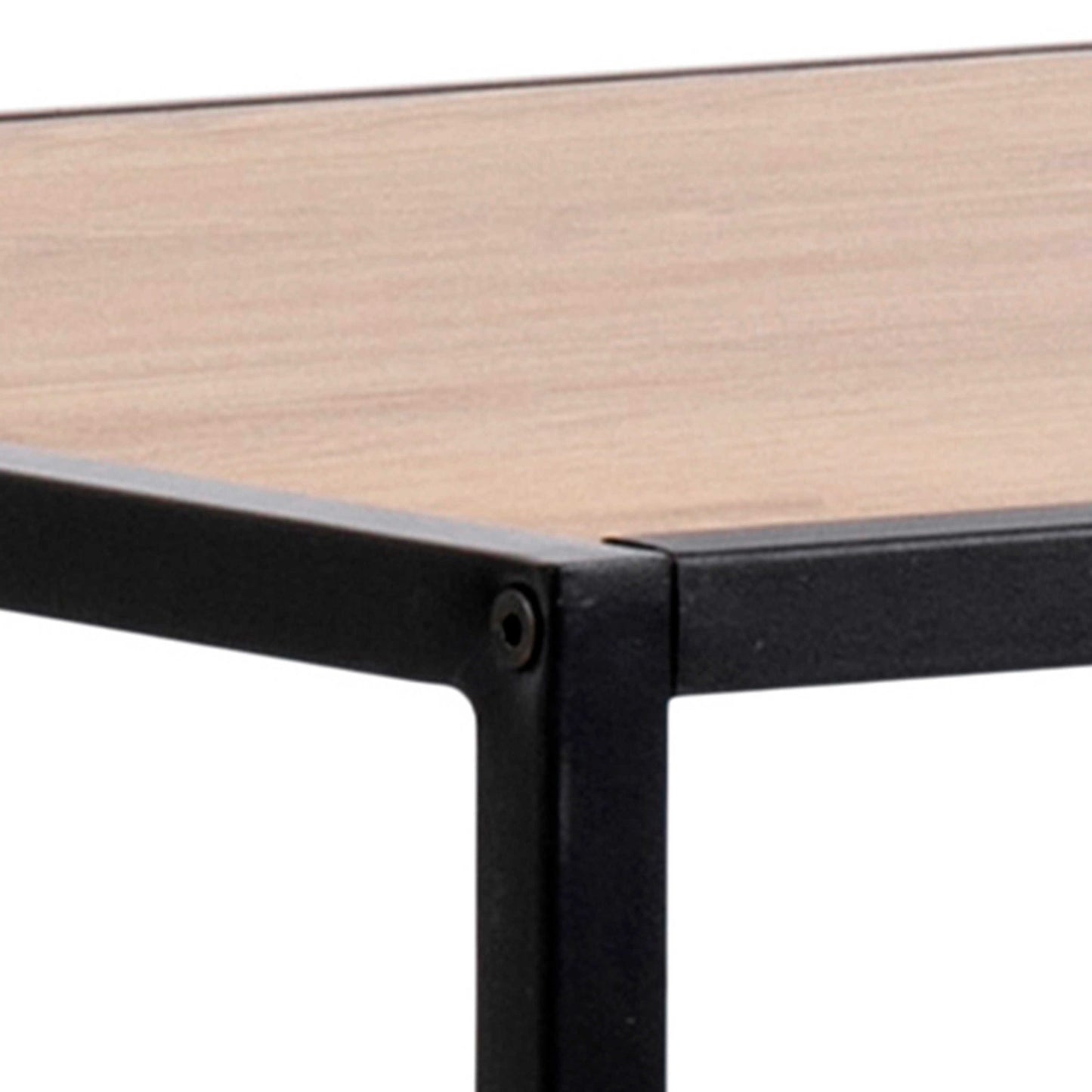 El Paso Black Metal and Wild Oak Veneer Bar Table