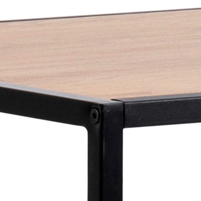 El Paso Black Metal and Wild Oak Veneer Bar Table