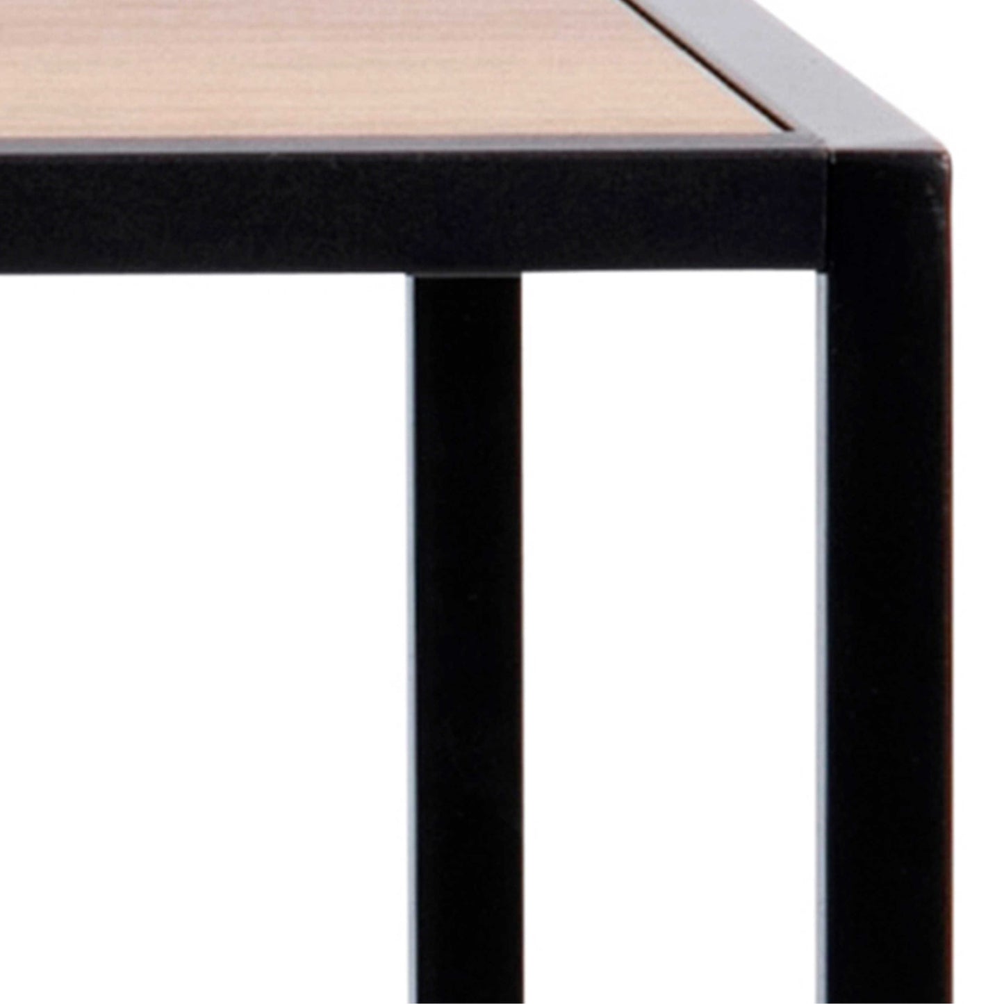 El Paso Black Metal and Wild Oak Veneer Bar Table