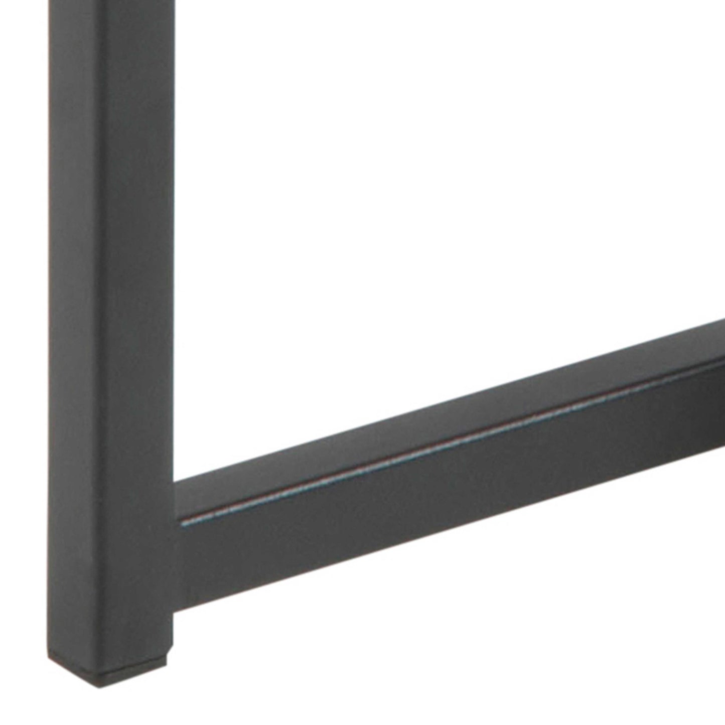 Set of 2 El Paso Black Metal Wild Oak Veneer Nesting Tables