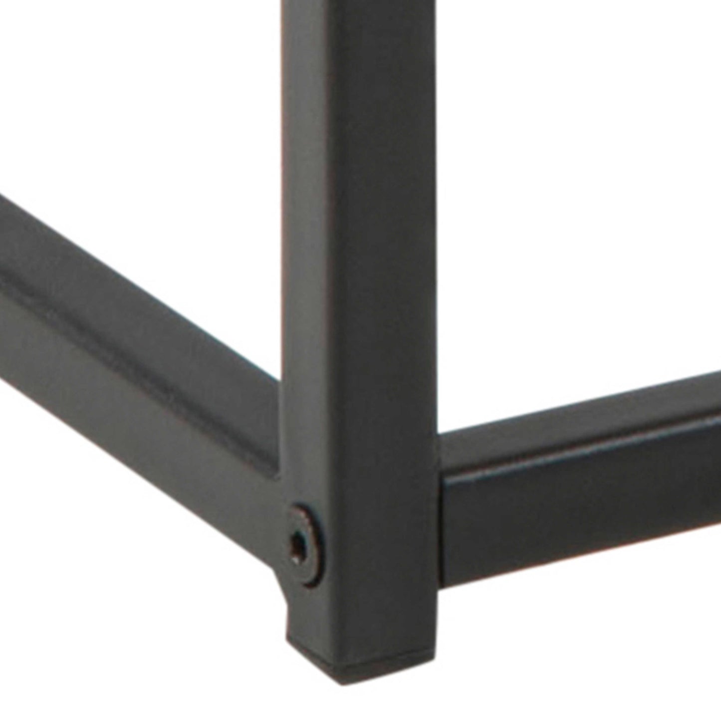 El Paso Black Metal Frame and Wild Oak Veneer Coffee Table