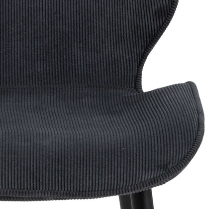 Set of 4 Larkwood Anthracite Dining Chairs