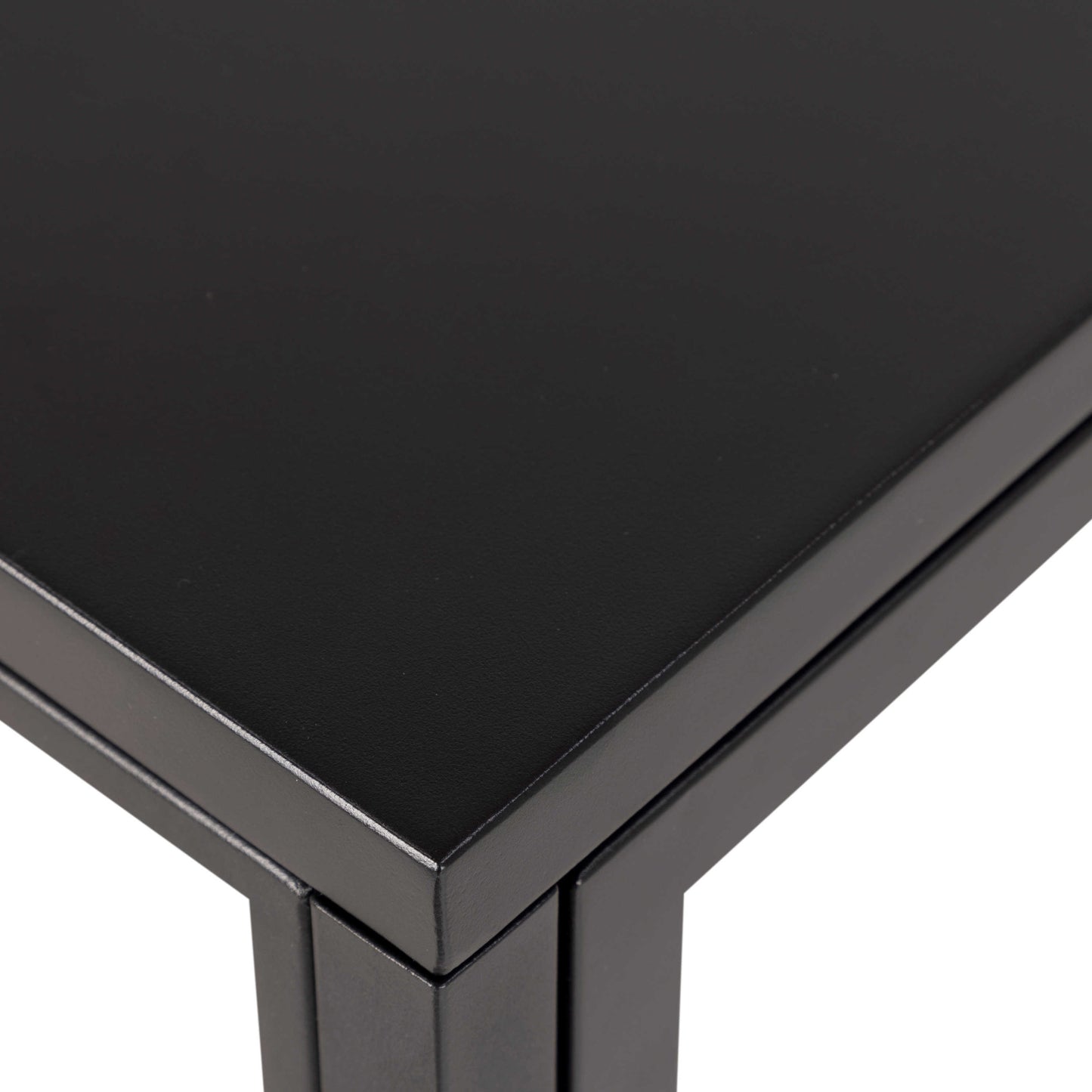 Graz Matt Black Metal Low Display Cabinet 2 Doors